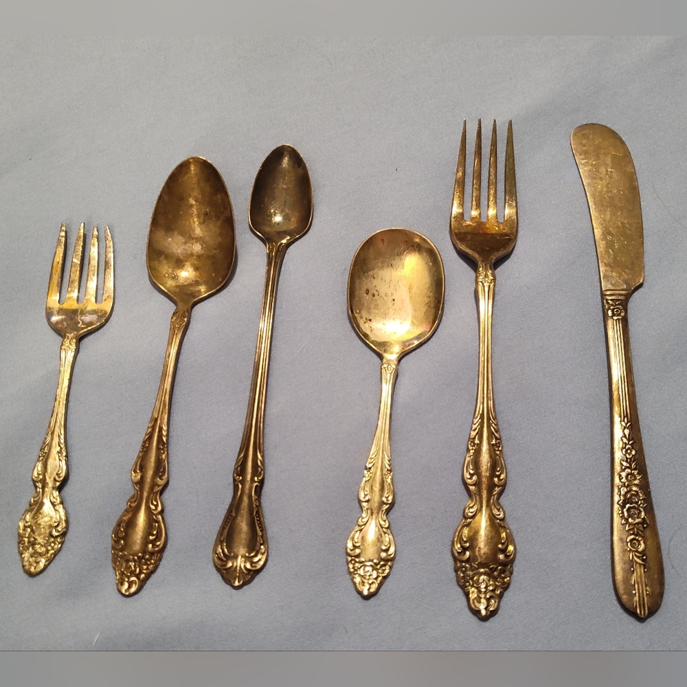 Vintage 1881 Rogers Oneida Silverware & Spreader (6pcs)
